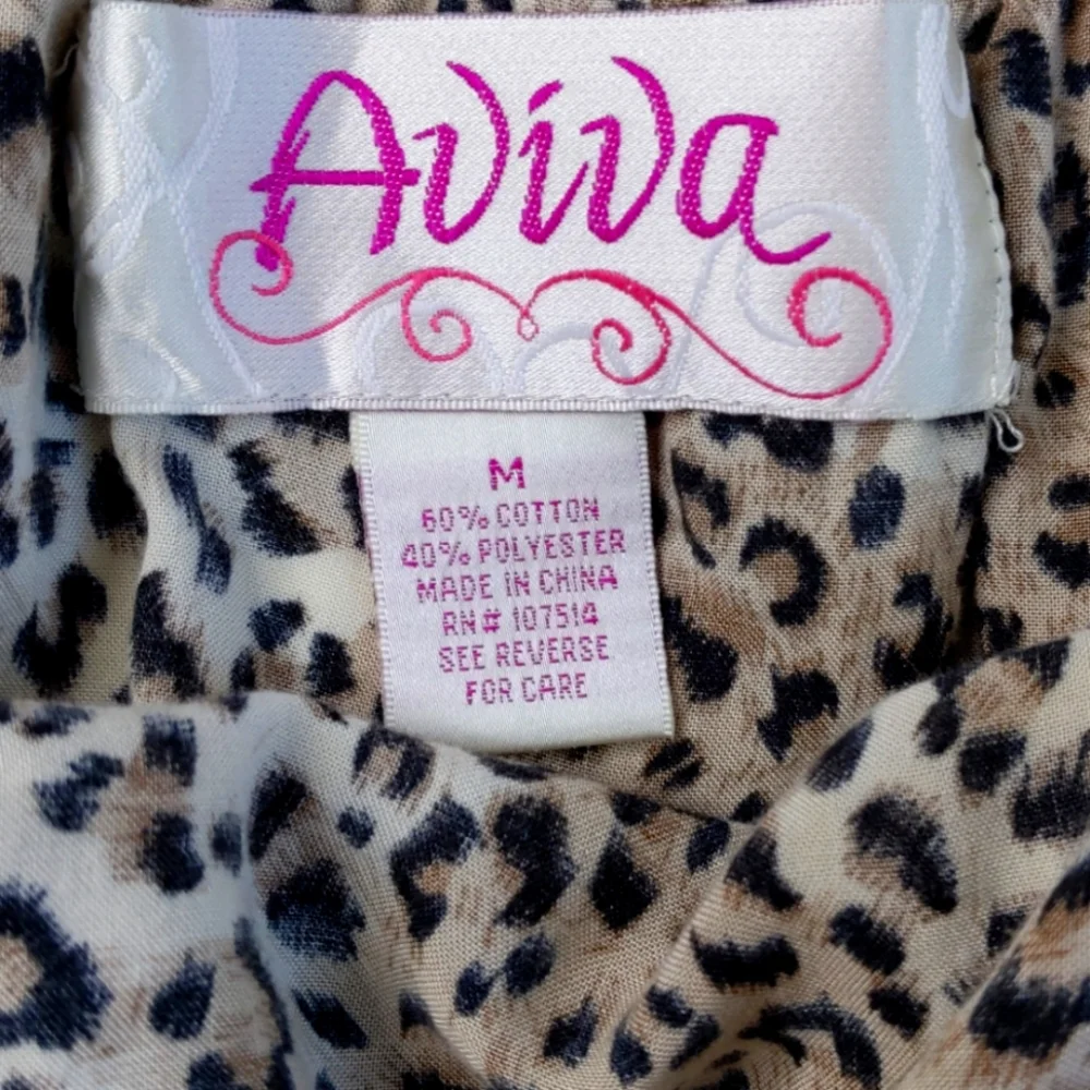 Aviva Leopard Romper Size Medium